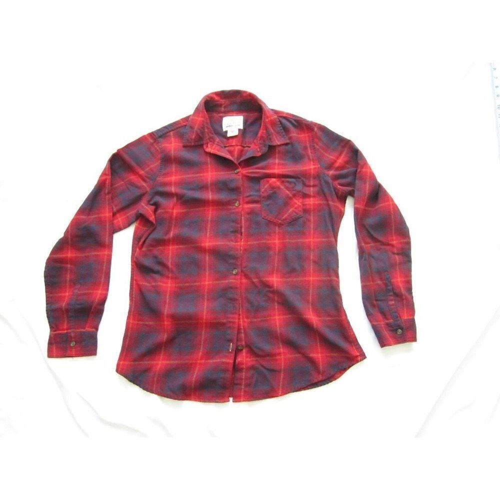 Field & Stream Women MD Madras Flannel Cabincore Gorpcore Retro Grunge (WB176)